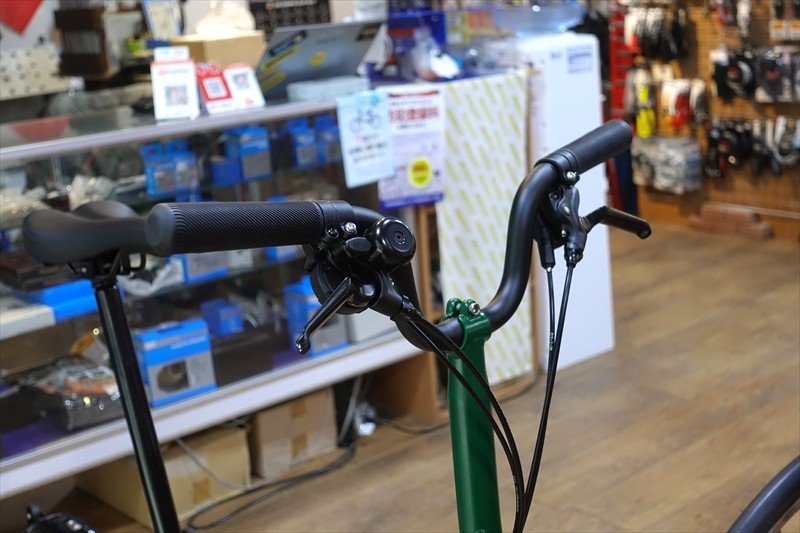 画像2: 英国　BROMPTON 　レーシンググリーン　MID ハンドル　6速（M6L）BLACK STYLE