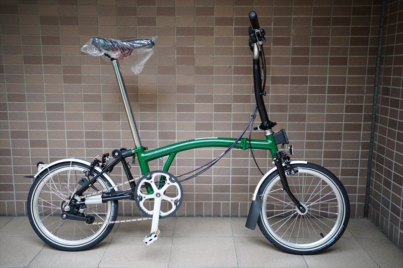 画像1: 英国　BROMPTON 　MID ハンドル　EXPLORE　（M6L）　レーシンググリーン/ブラック